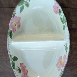 1 Franciscan Desert Rose 10 7/8” Divided  Serving Bowl